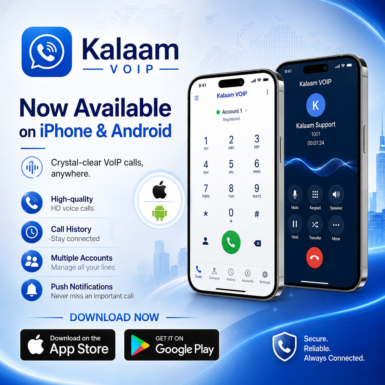 Cover for Kalaam VoIP — Building a SIP Softphone for iOS and Android