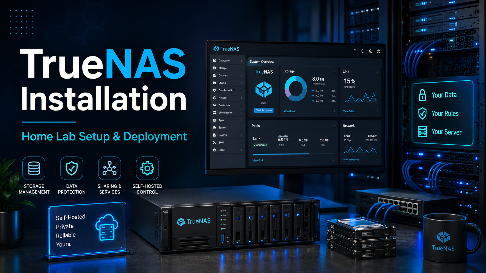 Cover for TrueNAS Installation — A Complete Step-by-Step Guide for Beginners