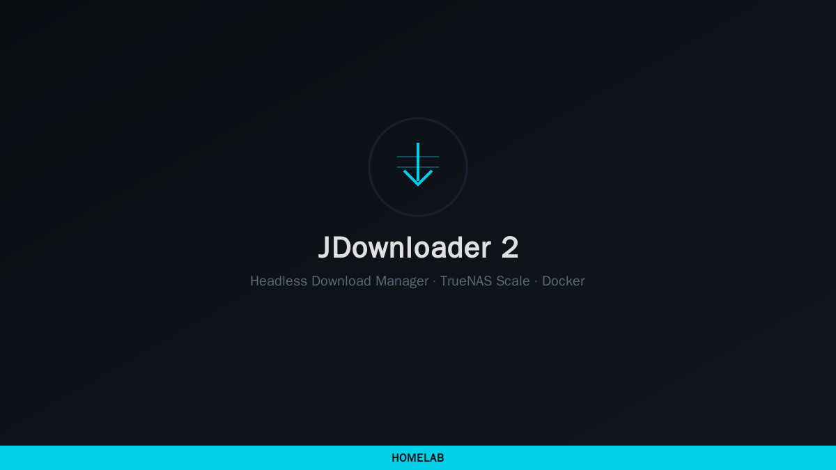 Cover for Install JDownloader on TrueNAS Scale