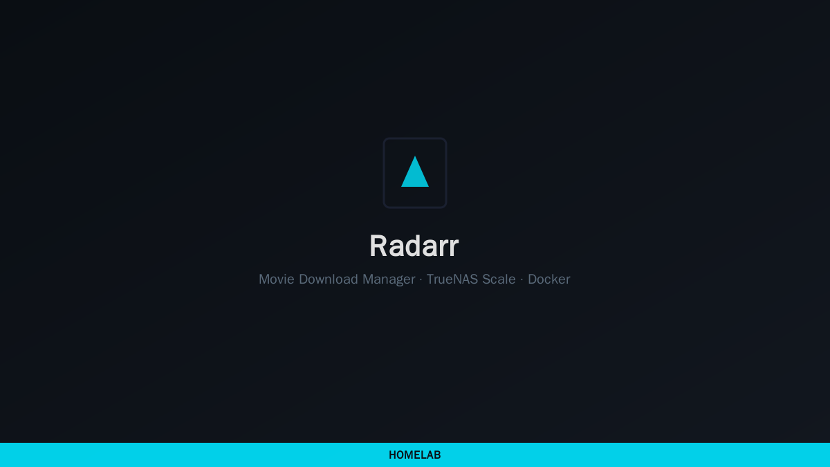 Cover for Install Radarr on TrueNAS Scale